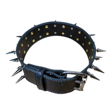 Load image into Gallery viewer, Leather Spike Collar
