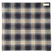 Load image into Gallery viewer, Tweedy Flannel Dog Bandana, Blue &amp; Gray Plaid
